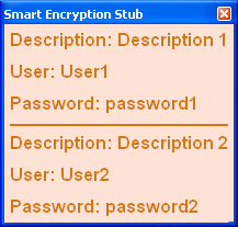 Picture of the password entry window for the SFX.